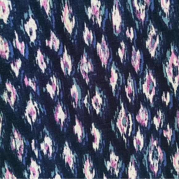 LOFT Fluid Pull On Linen Blend Taper Pants in Animal Print - size XS - Picture 6 of 8